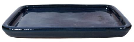 Bonsai Drip Tray - Blue Rectangle - 160x120mm | Ceramic Bonsai Tray