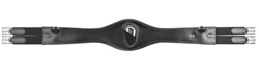 WALDHAUSEN Ledersattelgurt, schwarz, 125 cm