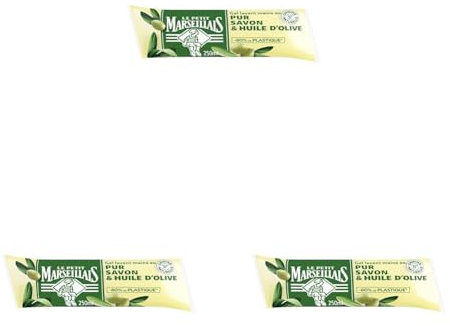 Le Petit Marseillais | Recharge Gel Lavant Mains Pur Savon & Huile d'Olive (berlingot de 250 ml) – Savon liquide avec 92% d'ingrédients d'origine naturelle – Savons mains au pH neutre pour la peau
