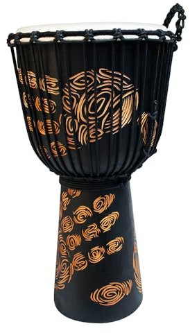 TOCA Djembe 10 Street Series Carved Hand, Seilspannung TSSDJ-MHP | Korpus Mahagoni, handselektiertes Ziegenfell, Seilspannung, handgeschnitzt
