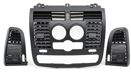 KUWAYO Apto for Mercedes Benz Vito Viano W636 W639 2004-2015, rejilla de ventilación de aire acondicionado de automóvil, panel de cubierta de salida de ventilación de aire central izquierda y derecha(