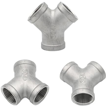 1 pz 1/43/81/23/411-1/42 BSP filettato 304 acciaio inossidabile raccordi for tubi giunto gomito adattatore giunto 3 vie 4 vie(Y-3-Way-F,1-1/4)
