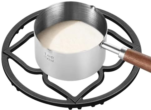 Wok, Cast Iron Wok Support Ring - for indoor camping, for outdoor camping, heat resistant cooktop accessories, stir-fry, coffee pot, small saucepan, hob, stove support, trivet accessories, bonfire