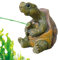keloppasit Statue di tartaruga per giardino, scultura a bordo piscina in resina, tartaruga decorativa a bordo piscina, per cortile, cortile, patio, balcone