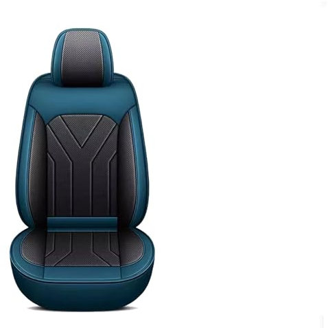 ZHISHIGUO Autositzbezüge Universal Set für Opel Omega B Caravan 1999 2000, Leder Autositzbezug Komplettset, Aus Premium Leder + Einzigartigem Design 5-Sitzer Sitzbezüge(D(Blue-Black))