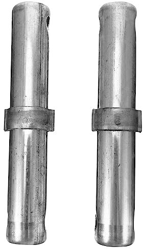 Gadpiparty 2pcs Scaffolding Coupling Pin Heavy Duty Spring Locking Rod Accessories Galvanized Durable Connecting Pins for Scaffold Joint Use Lightweight and Easy to Install