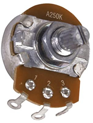 Audio Taper Potentiometer Mini 250K Volume Guitar Pot