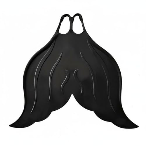 AsrMyjcx Monopalme de Natation Entraînement Sirène Silhouette Monofin Silicone Maniable Nage Nageoire Offre un Maintien Confortable Adaptée pour Usage Familial Plaisir Aquatique , Noir Élégant , 40-42