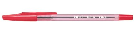 Pilot BP-S-F Kugelschreiber, feine Spitze, Rot, 12 Stück