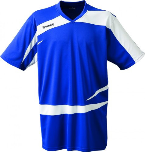 Spalding Shirt Logo 2.0 Shooting, Royalblau/weiß, XXS