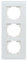 Kopp Athenis Abdeckrahmen 3-fach Glas mintfarben Art. Nr. 405508017