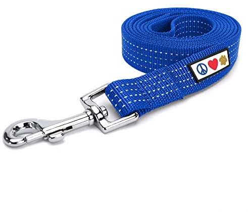 Pawtitas Hundeleine 1.8 M Leine Reflektierende Leine Hund Welpenleine bequemer Griff Hundeleine Hundetraining Leine für Hunde Extra kleine Hundeleine/kleine Hundeleine Blau Hundeleine