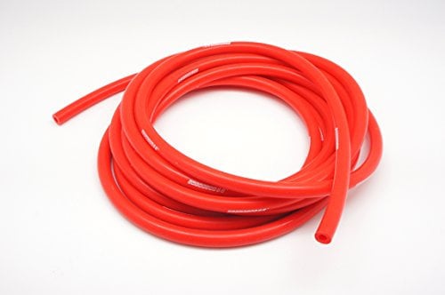 Autobahn88 High Performance Silicone Vacuum Hose, ID=0.24 (6mm), OD=0.47 (12mm), 10 Feet (3 Meter), Red