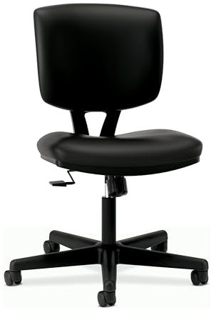 HON Volt Ergonomic Office Chair, Armless, Office Desk Computer Chair, Black