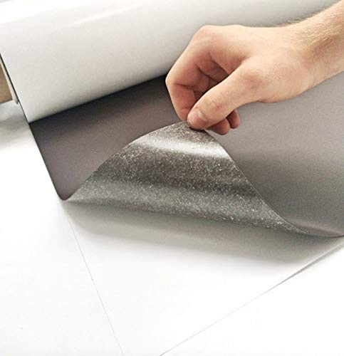 Magnetfolie selbstklebend 50cm x 100cm x 0,5mm Top Qualität Magnetschild  Anisotrop 1 non-permanent Stift + 1 Magnetherz beschreibbar Gratis!!