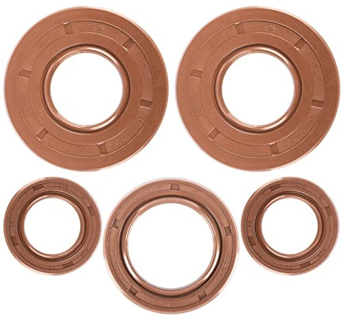 Wellendichtringe-Set (5 Stück) - NJK - Motor kpl., FPM - braun - S50, KR51/1