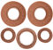 Wellendichtringe-Set (5 Stück) - NJK - Motor kpl., FPM - braun - S50, KR51/1