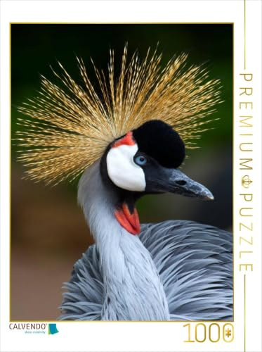 CALVENDO Puzzle Kronenkranich | 1000 Teile Lege-Größe 48 x 64 cm Foto-Puzzle für glückliche Stunden