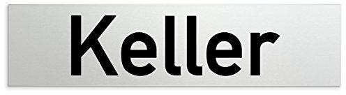 'Plaque de porte en aluminium Cave 160 x 40 x 1,5 mm (Surface traitée) • autocollant