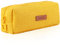 Oyachic Schreibmäppchen Zipper Pencil Case Box Bleistift-Beutel Stifte Etui Mäppchen Kosmetiktasche Große Kapazität Schüleretui Segeltuch Stiftemappe (Ingwergelb)