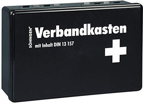 Erste Hilfe Koffer Söhngen 20 Jahre Haltbar DIN 13157 Verbandkasten Kiel schwarz von MBS-FIRE®