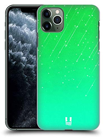 Head Case Designs Green Neon Rain Ombre Hard Back Case Compatible With Apple iPhone 11 Pro Max