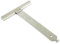 Support pour volet roulant, couverture avec feutre, ressort de sécurité et de fixation, floqué, type fente, sangle en T, longueur 136 mm et 158 mm, gris, 158 mm