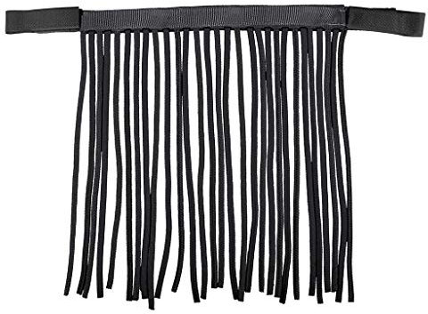 ARBO-INOX - Fliegenfransen - einfach - farbig - mit oder ohne Ohren (Full Warmblut, Schwarz)