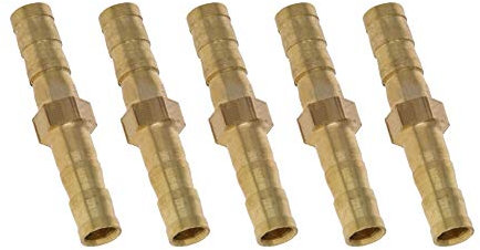 MroMax Lot de 5 raccords de tuyau d'arrosage droit en laiton 6 mm
