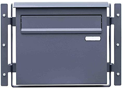 Zaunbriefkasten Grande in Feinstruktur matt - RAL 7016 anthrazit Briefkasten Durchwurfbriefkasten