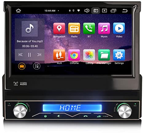 4G+64GB 8 Kern Android 14 Auto Radio Universal 1 Din Navi Bluetooth 5.0 DVR CarPlay GPS Navi WiFi DAB + DVR OBD