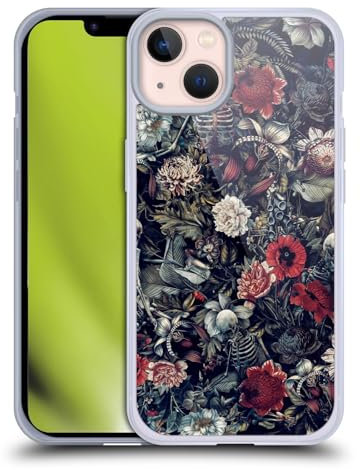 Head Case Designs Offiziell Offizielle Riza Peker Skelett Zone Kamm 9 Soft Gel Handyhülle Hülle kompatibel mit Apple iPhone 13