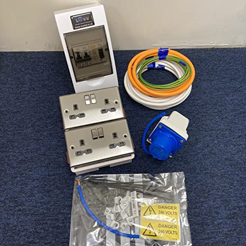 TEW 240V Mains Electric Hook Up Installation Kit Campervan Motorhome Conversion Kit 11