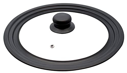 ELO Universaldeckel 24/26/28 cm, Carbonstahl - antihaft | abgestufter Carbonstahlrand, Hitzeisolierender Kunststoffknopf, Entlüftungsloch