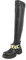 QUEEN HELENA Stivali Alti con Plateau Gambale Alto Zip Laterale Platform Donna X27-136 (Nero, Sistema Taglie Calzature EU, Adulto, Donna, Numero, Media, 39)