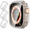 AHASTYLE 3 Pezzi Cover per Apple Watch Ultra 49mm, Custodia Protettiva in TPU per iWatch Ultra 2 (Transparent)