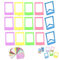 15pcs Polaroid Mini Fotorahmen+ 40pcs Fotoalbum Aufkleber 8.9 * 5.7 cm Mini Bilderrahmen Kunststoff Sofortbildkamera Fotorahmen Bunt Mini Kamera Zubehör Set Kompatibel mit Instax Mini 11/Mini 9usw