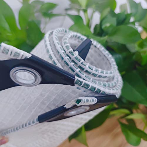 AMXFS Transparente Plane mit ösen Abdeckplanen 3.5x4.8m Wasserdicht mesh Regenplanen aus PE, die Dicke von Allzweckplane ist 0,3mm Wetterfeste Strapazierfähige Planen Gewächshausplane