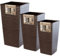 KADAX Set di 3 vasi alti per piante, Moka, H 46,5/57,5/68 cm – vaso grande per fiori e piante, decorativo da esterno e interno