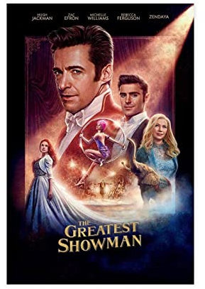 HDTS Filmposter The Greatest Showman, 1 Leinwand-Poster, Wandkunst, Dekor, Bild, Gemälde für Wohnzimmer, Schlafzimmer, Dekoration, Rahmen: 30 x 45 cm
