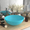 WIFESE Lavandino da Bagno in Ceramica Verde Chiaro Rotondo Lavabo In Ceramica Lavello Ceramica Appoggio Lavandino Bagno Lavatoio Ceramica Lavandino Da Appoggio Lavabo Bagno 28x28x10 cm