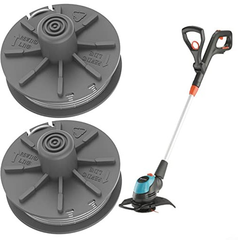 2 Stück Rasentrimmer Fadenspule, Nylon Spulen für SmallCut 300 für SmallCut 350/23 für EasyCut 400/25 Rasentrimmer