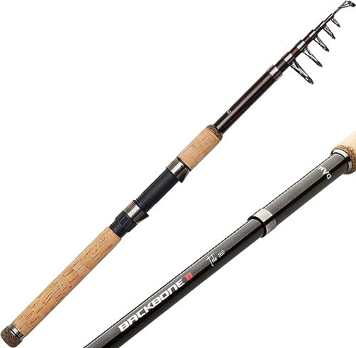 DAM Backbone II Tele, Angelruten, Spinnruten, Allround-Angeln, Unisex, Schwarz, 2.7m | 50-100g