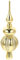 Baluue Glas Christbaumspitze Abschließende Baumspitze Feiertags-fahnenmastaufsatz Stern-baumspitze Aus Glas Vintage Endstück-baumspitze Plastik Weihnachtsutensilien Weihnachtsbaum