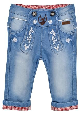 Bondi Lange Baby Jungen Jeans Gipfelkraxler 91725 | Blue Denim