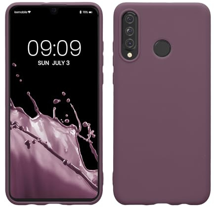 kwmobile Hülle für Huawei P30 Lite TPU Case - Handyhülle unterstützt kabelloses Laden, Flexible Schutzhülle, gummiertes Cover in Helle Iris