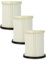 vhbw 3x Staubsaugerfilter kompatibel mit Arnica Hydra Staubsauger, Waschsauger, Wasserstaubsauger - HEPA Filter