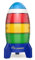 Ted Kangaroo Countdown-Timer! Blast Off Visueller Timer für Kinder mit Audio-Rakete, 0–24 Stunden Countdown, Speicherfunktion, rotes, gelbes grünes Licht, einfache Einrichtung, batteriebetrieben für