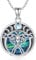 HUKKUN Luna Motten Kette Silber 925 Motten Anhänger Mondphase Halskette Hexen Luna Motten Schmuck Damen