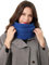 DonDon Schal Damen Winter Winterschal Strickschal Loop Schal Schlauchschal - Blau